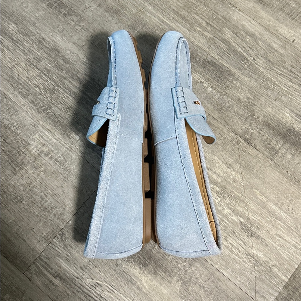 Nine West Blue Penny Loaders Size 8.5 NWT - Picture 6 of 7
